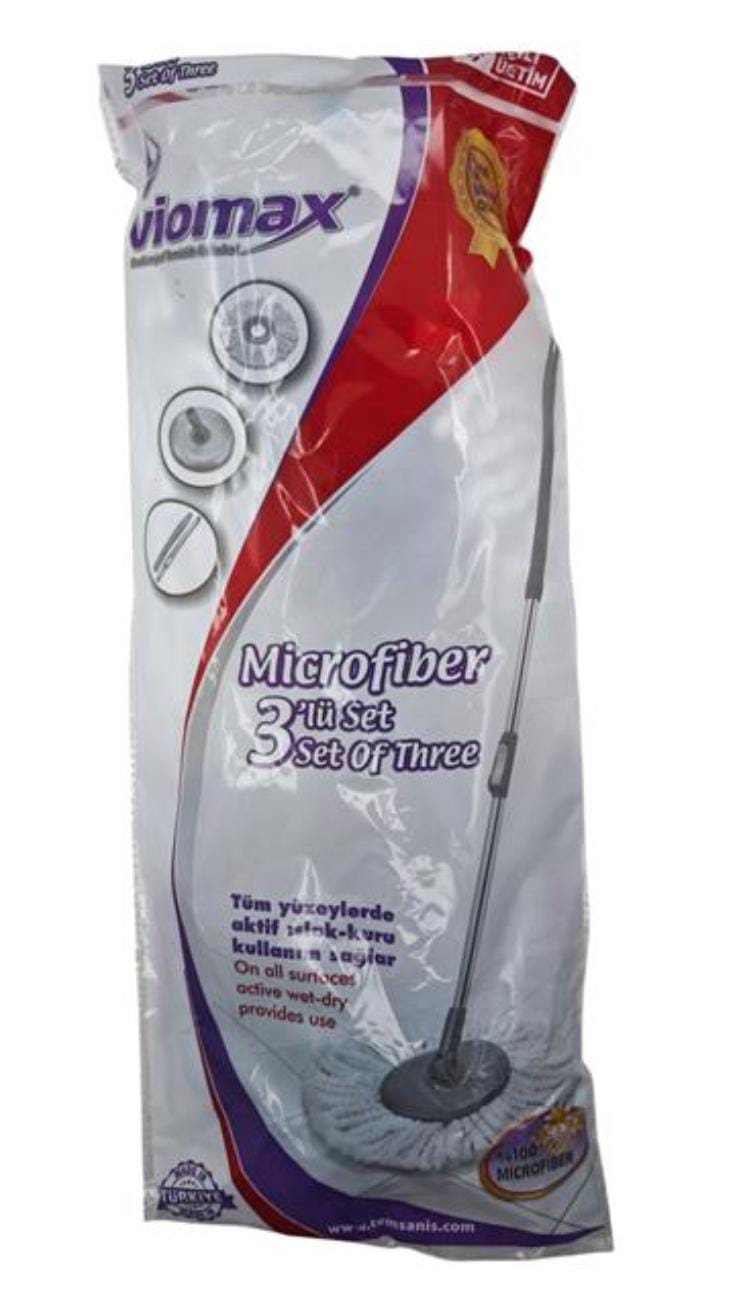 VİOMAX MİKROFİBER 3LÜ MOP SET  KL:25